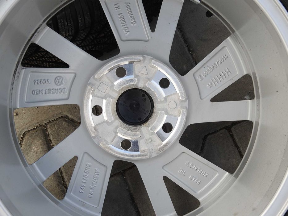 4×Alufelgi VW OE 16'' 6,5J 5x112 ET46  5H0 19rok Jak NOWE