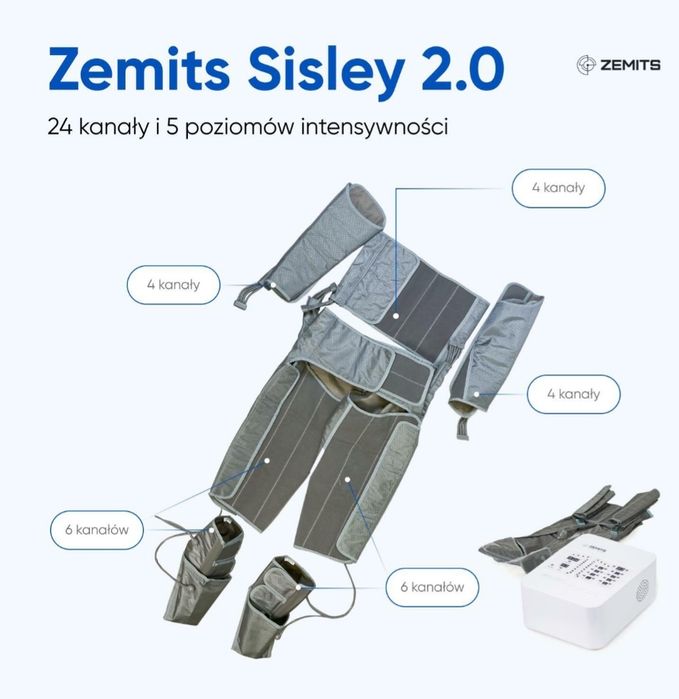 Zemits Sisley 2.0 Smart LDS; presoterapia; drenaż limfatyczny