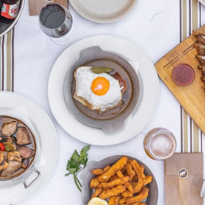 Prato de alumínio fundido para bitoque gambas etc