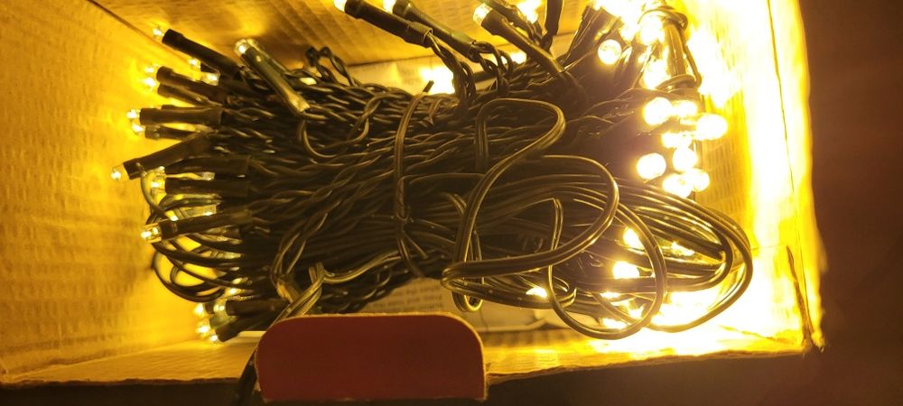 Nowe lampki/ światełka na choinkę/ łańcuch świetlny LED z pierścieniem