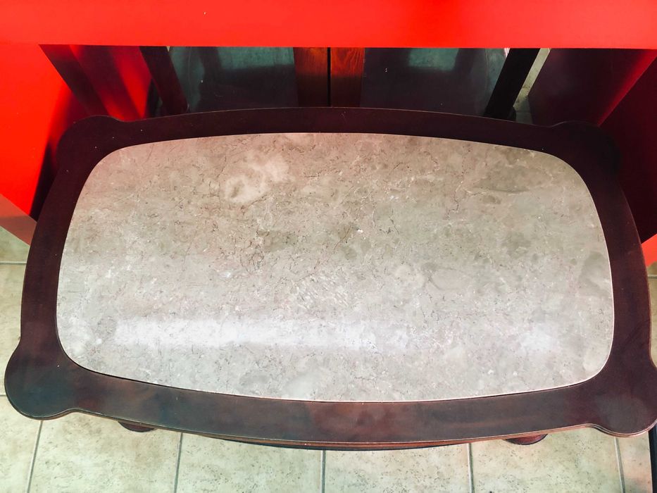 Mesas de Centro em Mogno e Mármore64409553677442121