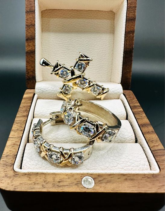 Золотой комплект tiffany 585