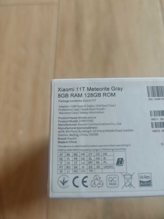 Xiaomi mi 11t 8GB RAM 128 GB ROM