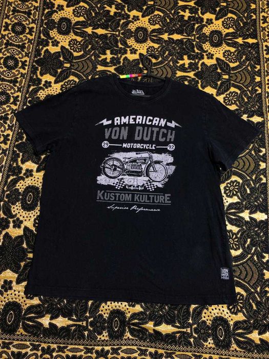 Футболка Von Dutch оригинал размер XL чёрная