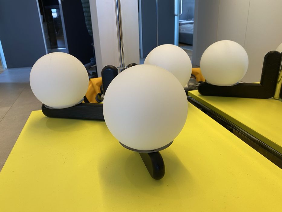 Lampa sufitowa Kaiser Leuchten 3 X E14, mid century modern, bauhaus .