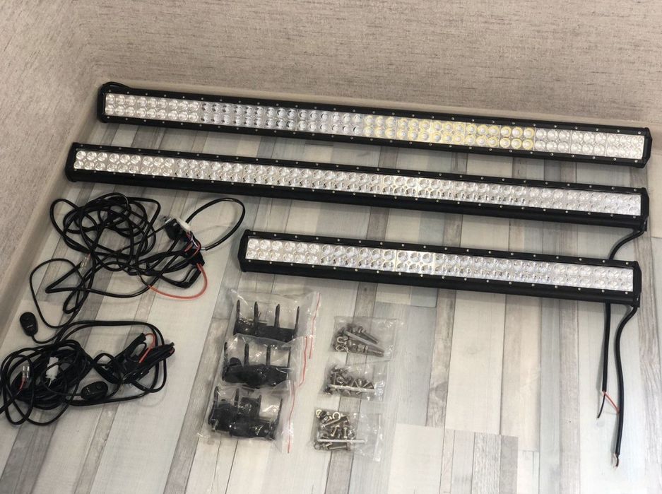 Светодиодные лед балки 54 см 120W люстра на крышу кенгурятник Нива