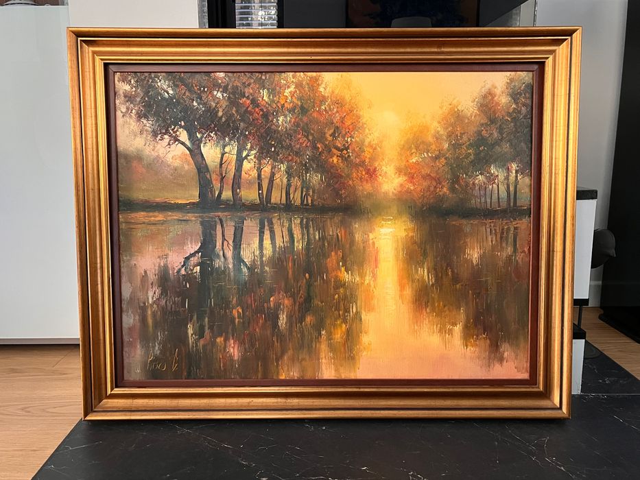 Obraz olejny 60×80 Gienadij Pitsko „Jesienne uroczysko” – certyfikat