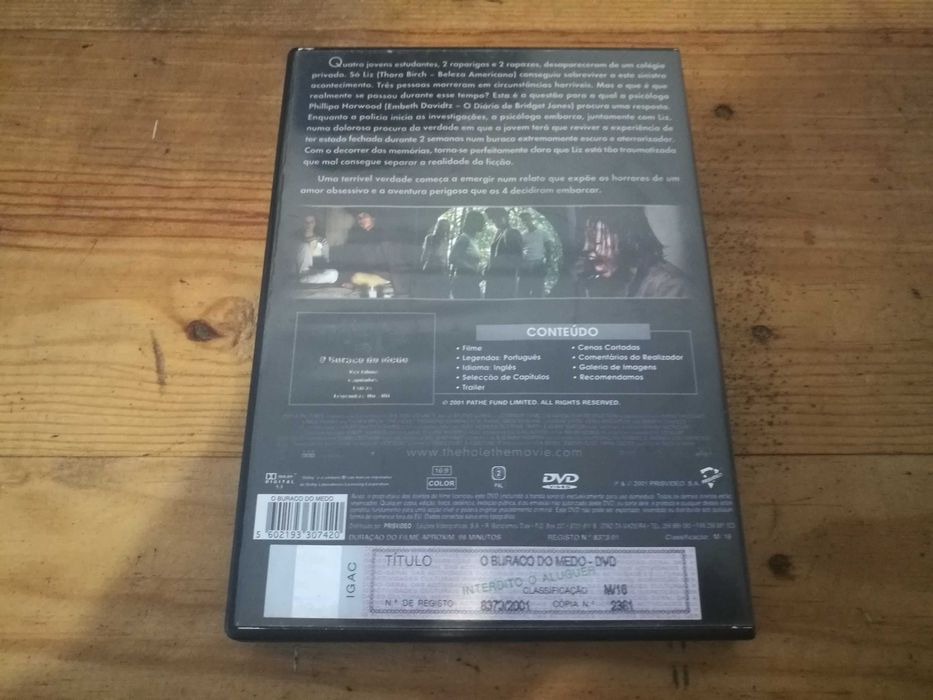 O Buraco Do Medo - filme	DVD