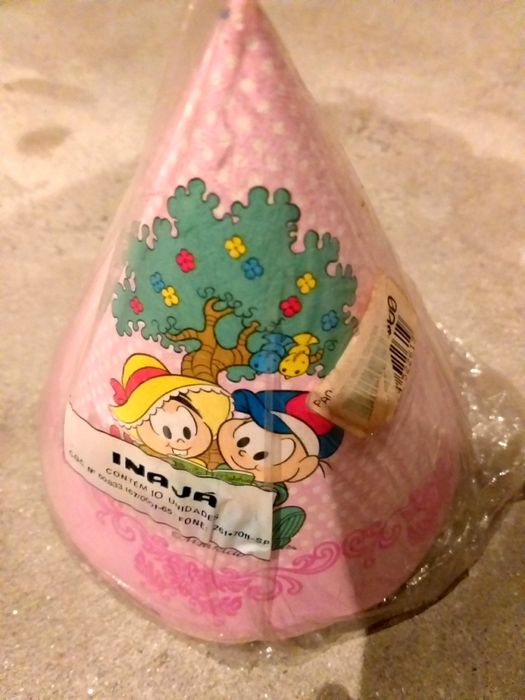 Conjunto de 10unid de chapéus de aniversário (novos)