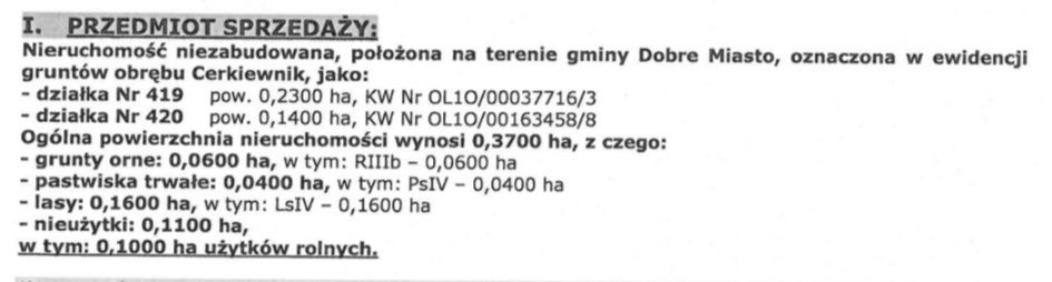 Cerkiewnik Bukwałd działka rolna nad jeziorem ,2 działki  w cenie 1 zamiana – pohled 5
