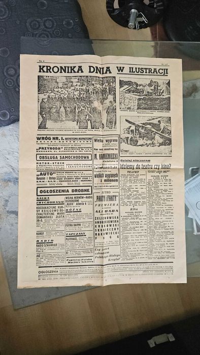 Gazeta 1 września 1939 Czas 7 wieczór Oryginał