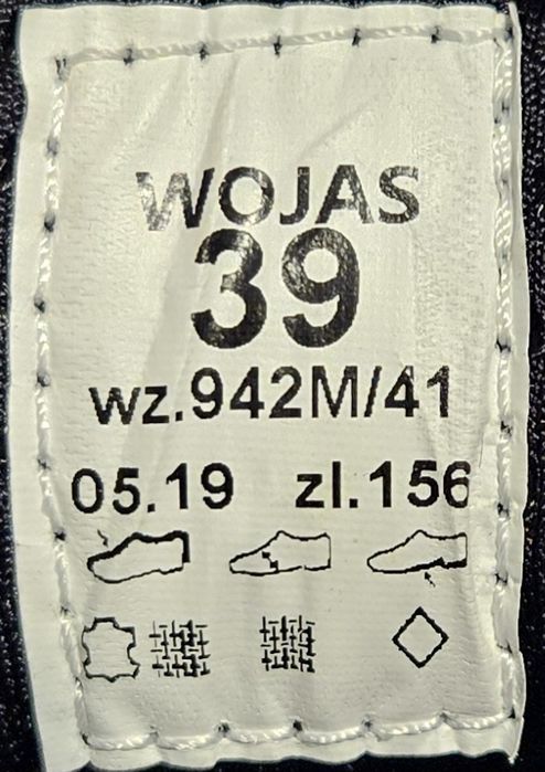 Buty taktyczne 39r 942M/41 Wojas
