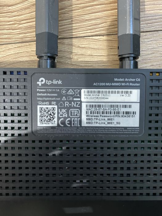 router TP LINK. Archer c6