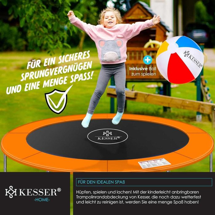 Nowa osłona krawędzi trampoliny / plandeka 366cm / pokrowiec !4460!