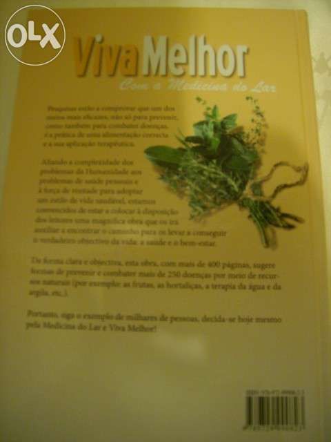 Livro viva melhor com a medicina do lar (novo)