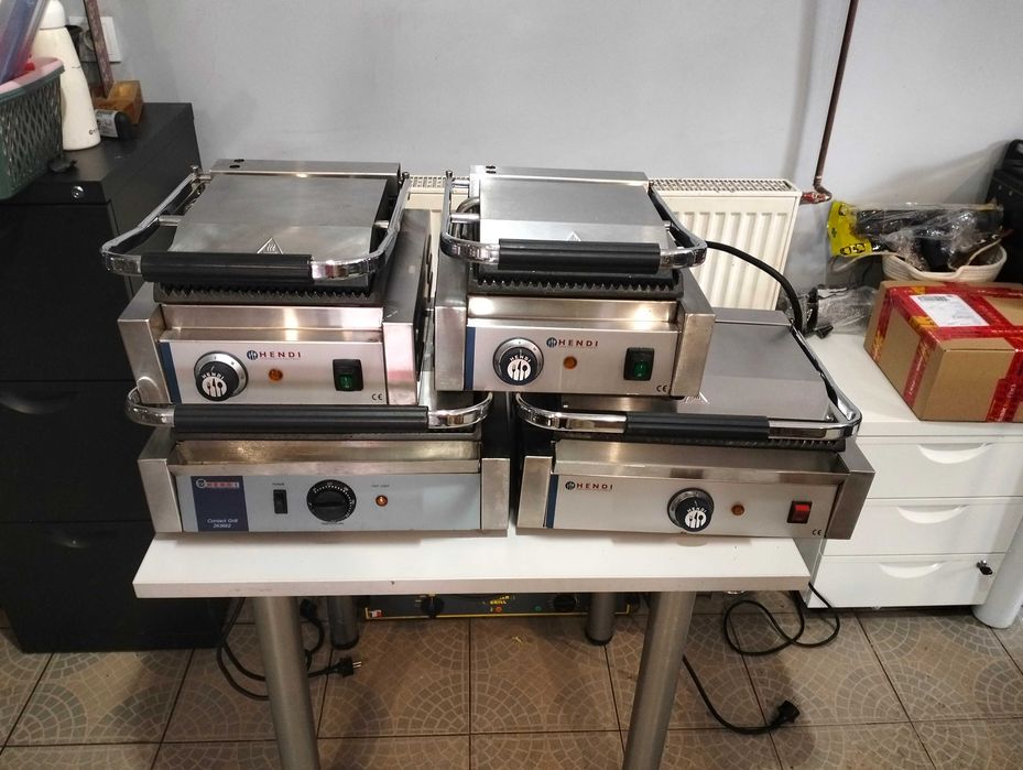 Grill kontaktwy gastronomiczny Ryflowany Hendi