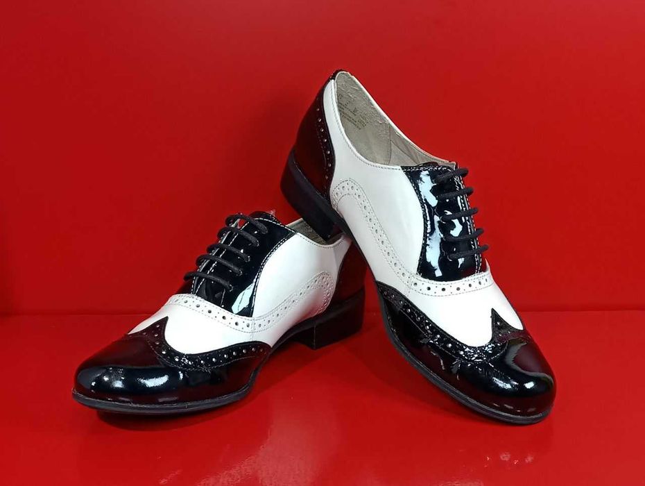 Кожаные женские туфли броги Clarks Оригинал