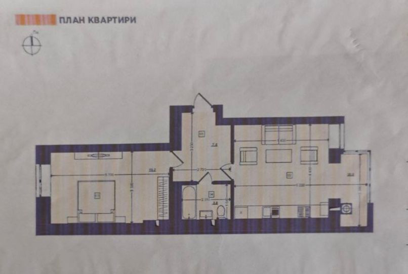 Продаж 1-кімнатної квартири по вул. Кільцева Винники 
Загальна площа -