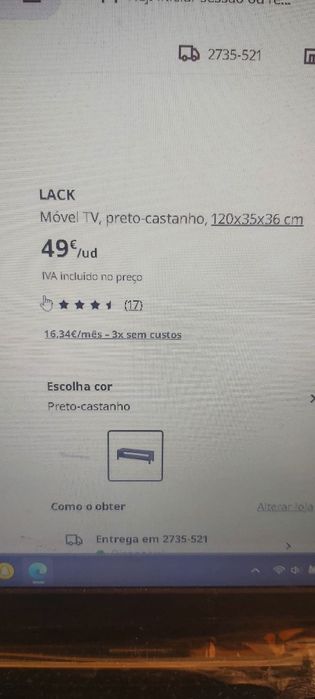 Movel para TV LACK como novo