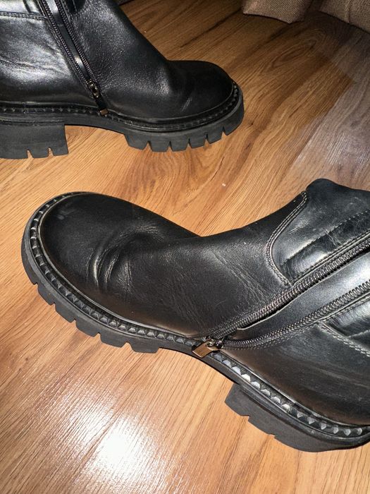 Трендові жіночі чоботи, натуральна шкіра , 40 розімр