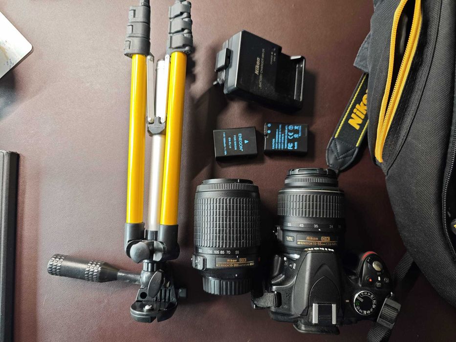 Kit Completo Nikon D3200 + 2 Lentes (18-55mm + 55-200mm) + Acessórios