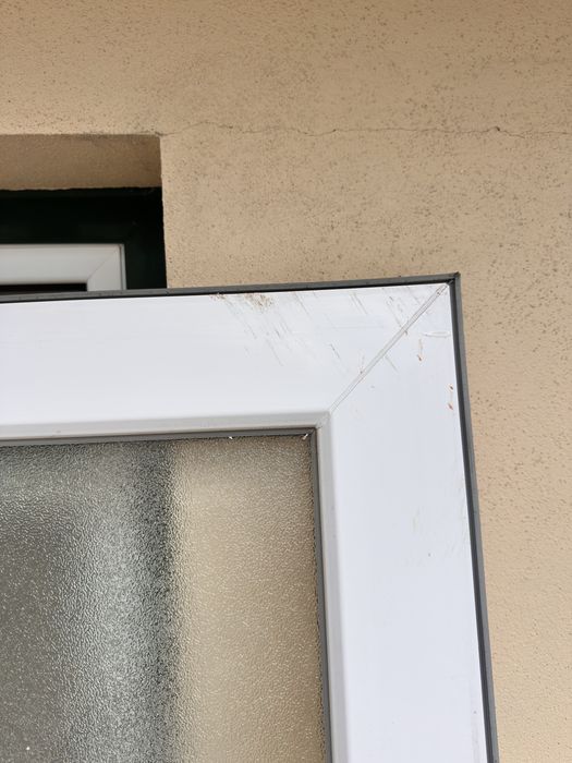 Porta pvc com vidro