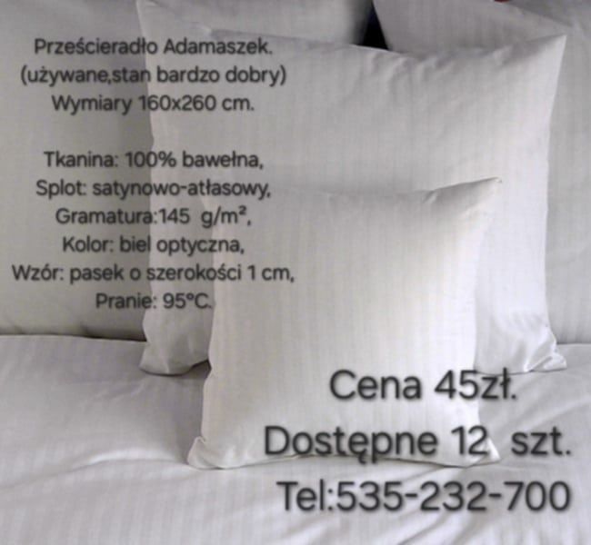 Sprzedam hotelowe pościele, poszewki,  kołdry,  ręczniki.