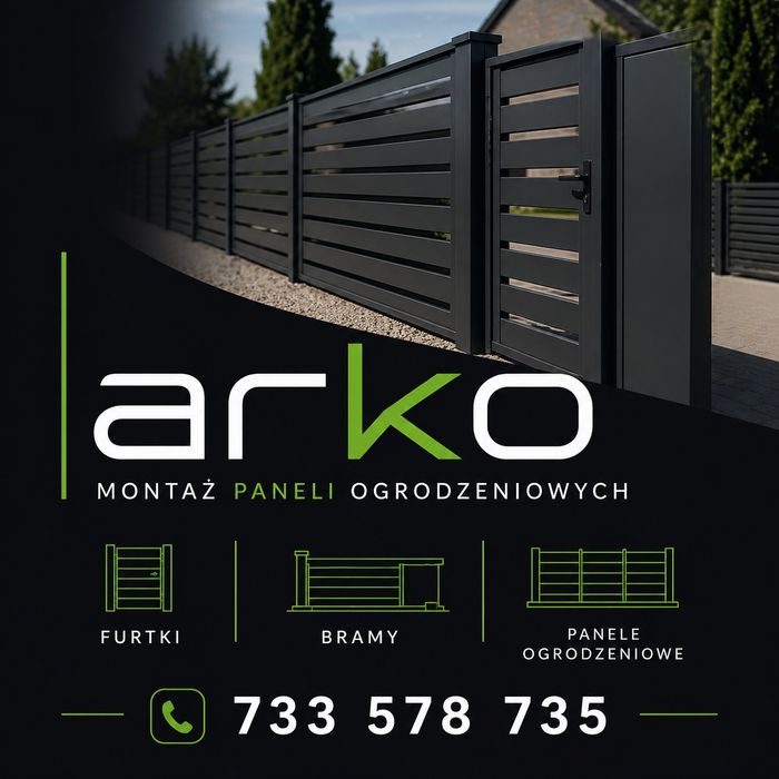 Montaż paneli ogrodzeniowych ogrodzenia brama furtka montaż