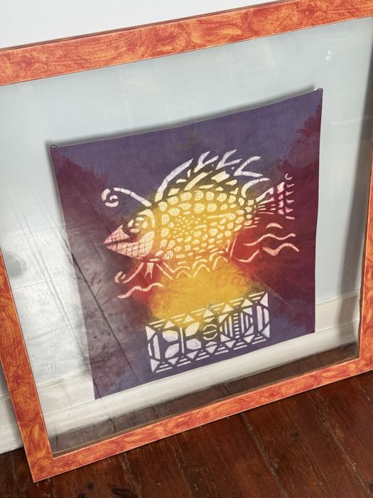 Quadro com pano africano431703612133232642
