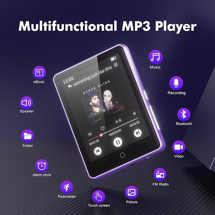 MP3-плеєр з функцією аудіо та відеоплеєра 64 ГБ