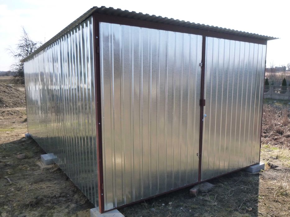Garaż Blaszany 3x5 Garaż WZMOCNIONY Blaszak na budowę GARAŻE producent
