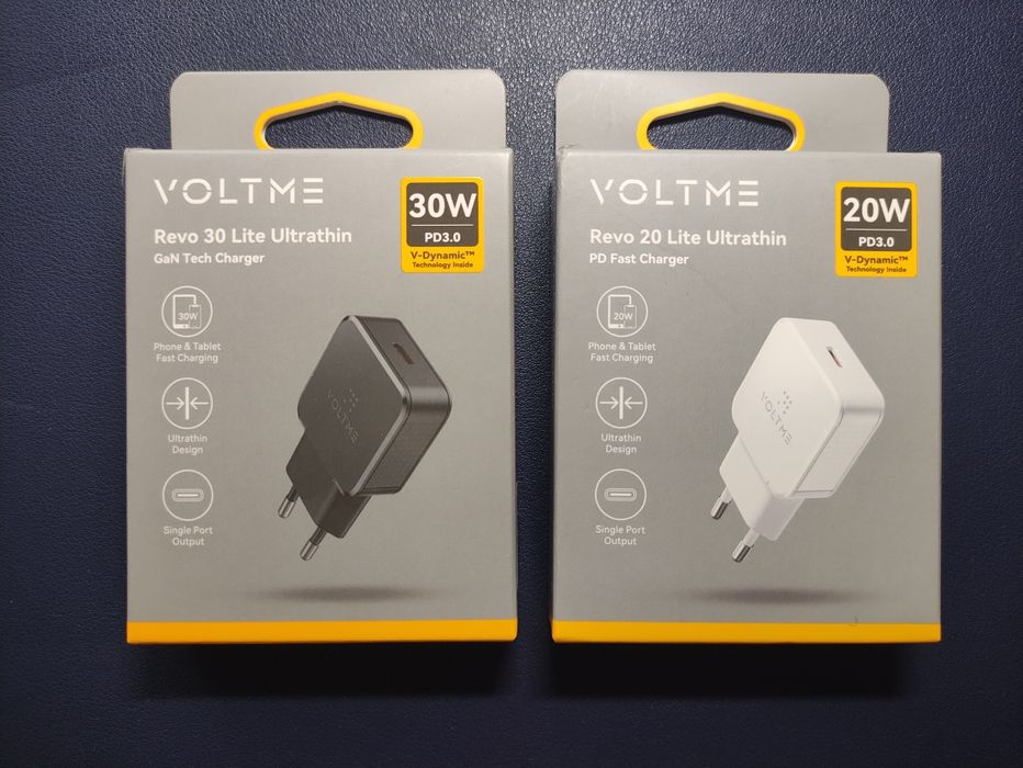 VOLTME Revo 30W GaN ультратонкий зарядний пристрій USB-C PD 3.0 iPhone