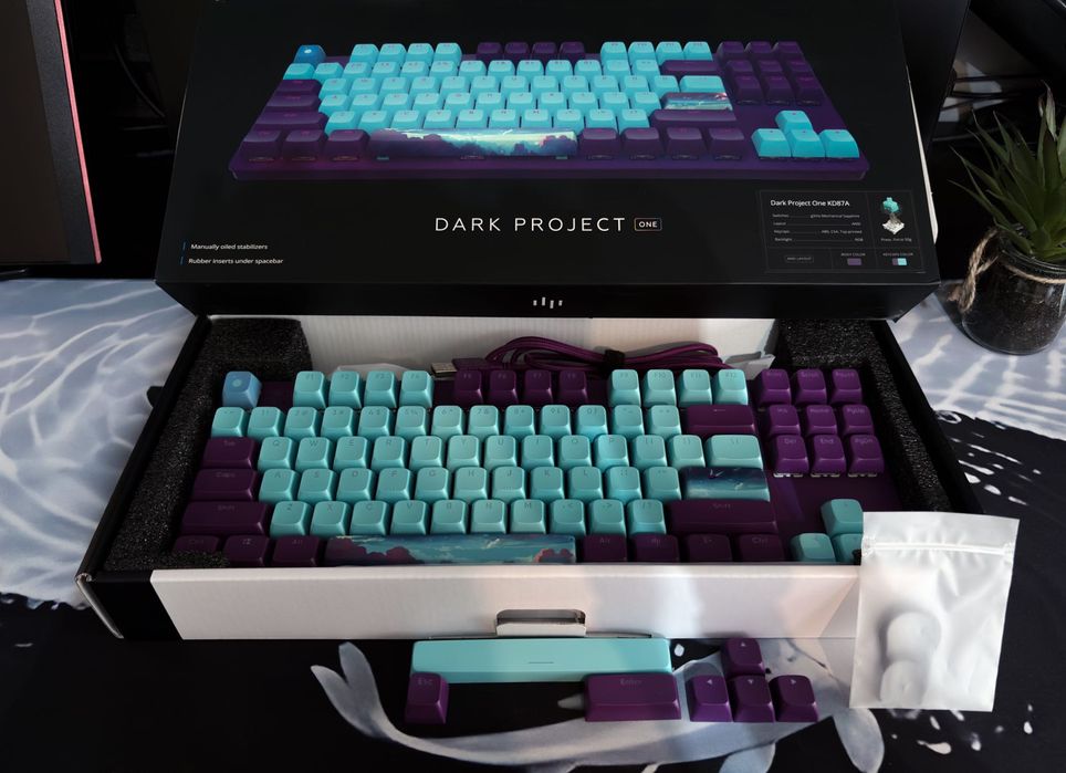 Klawiatura mechaniczna Dark Project One KD87A – stan idealny, komplet