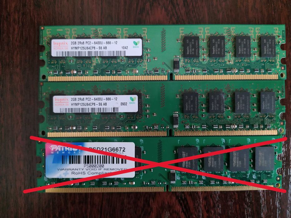 видеокарта Radeon Hd4850 512M, оперативка hynix 2GB2Rx8 PS2-6400U