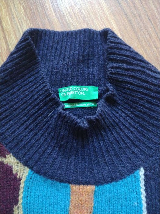 Wełniany sweter vintage od Benetton rozm. M