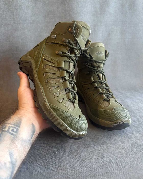 Берці тактичні черевики шкіряні Gore-Tex / хутро осінь-зима 40–46
