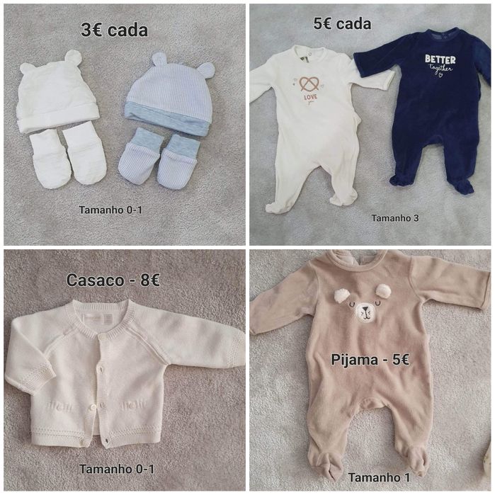 Várias roupas de bebé menino - Mayoral