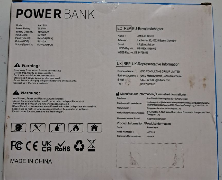 Продам 2 pover bank aspers 15000