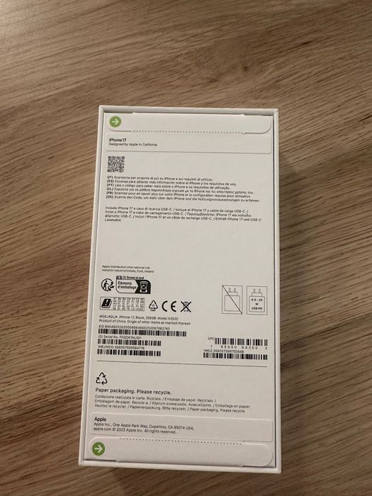 Iphone 17 256 gb Novo em caixa