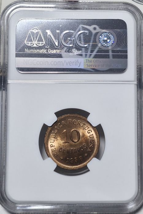10 centavos 1938 MS64 RB
