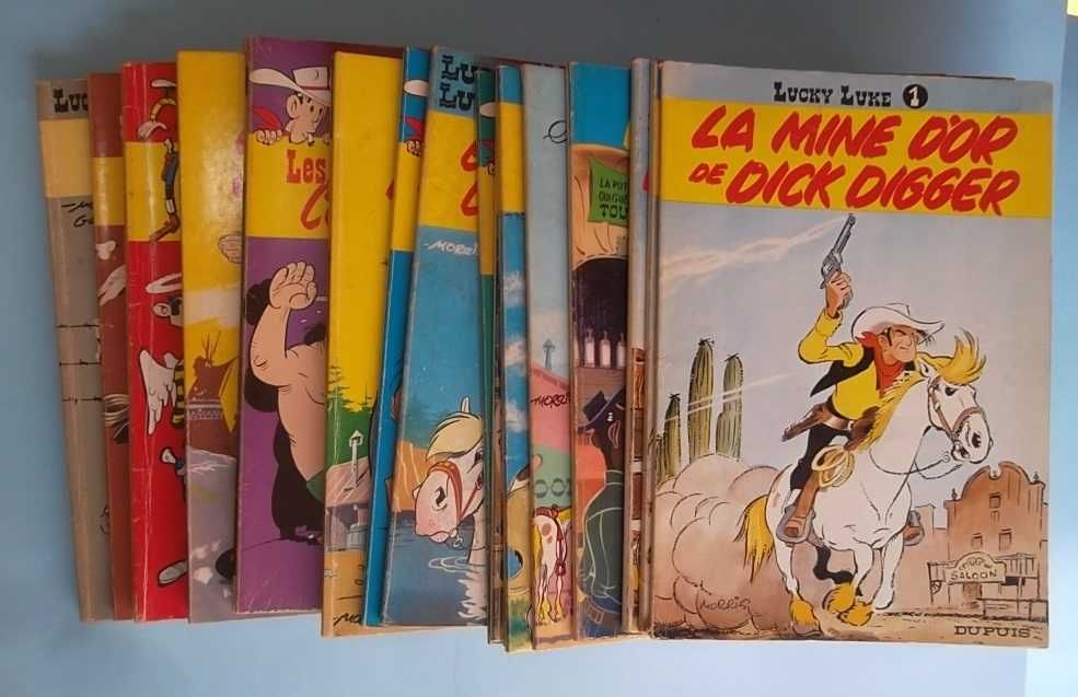 23 álbuns do LUCKY LUKE, Edições em capa mole da DUPUIS desde o Nº 1