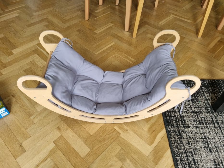 Bujak montessori drewniany z poduszka 85 cm