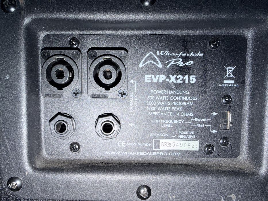 3x Wharfedale Pro EVP-X 215