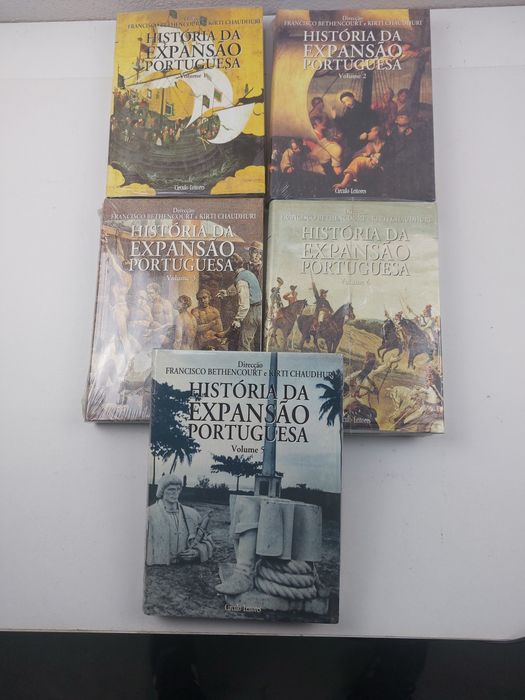 Coleção de 5 volumes da história da expansão portuguesa