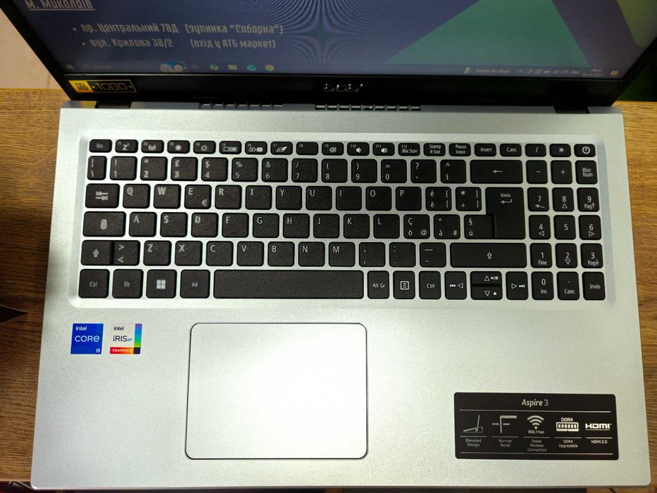 Ноутбук Acer Aspire A315 (15.6/IPS/i5-1135G7/8ГБ/SSD256/Intel Iris XE)