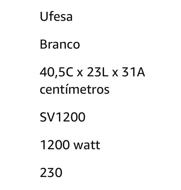 Ufesa Ferro Vapor Sv1200