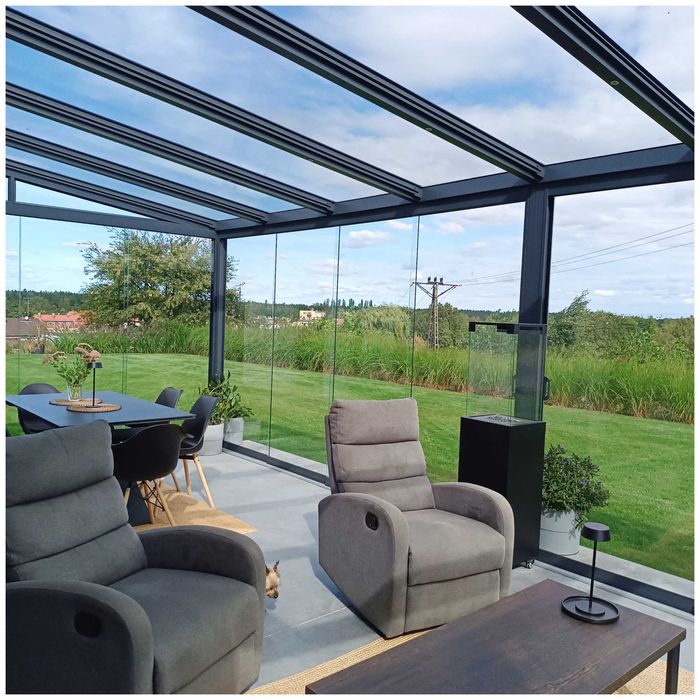 Aluminiowe zadaszenie tarasu 5,06 x 3,00