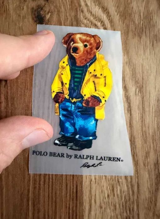 Zestaw naprasowanka x2 Miś Polo Bear duża + mała nowe