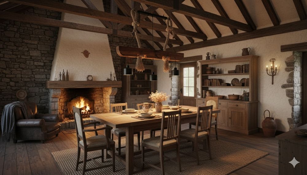 Rustykalna Lampa ze Starej Belki // LOFT