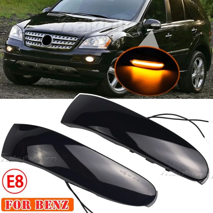 Динамические поворотники зеркал Mercedes Benz (M ML GL) W164 X164
